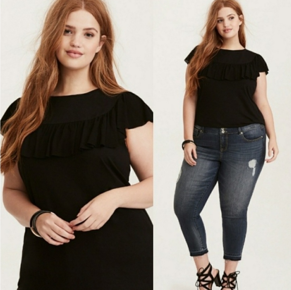 Torrid ruffled tee Size 2